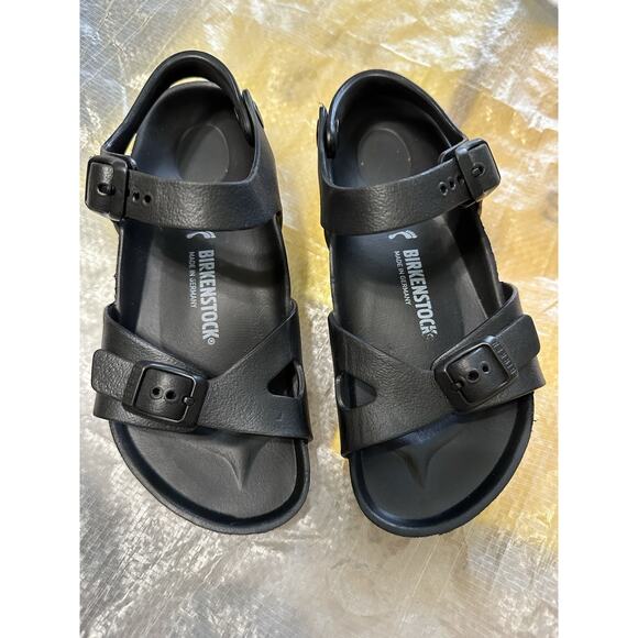 Birkenstock Other - Birkenstock Mogami Black Kids Unisex Sz 33 Narrow EUC